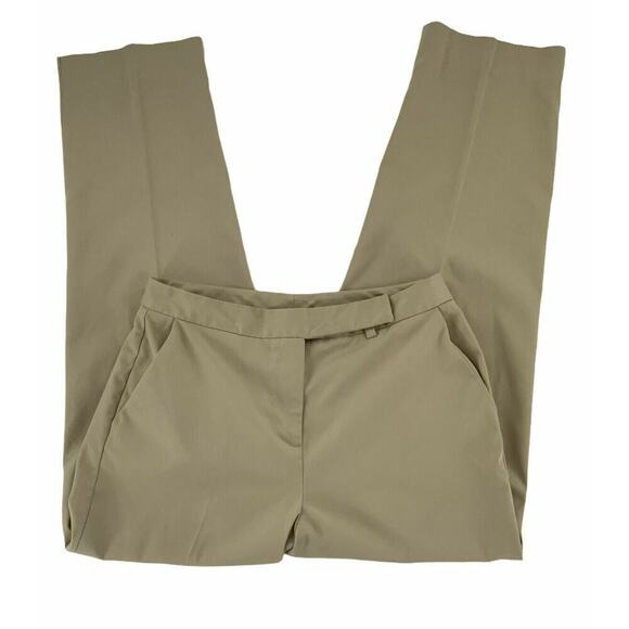 Talbots Pants Women's Size 10 Khaki Brown Stretch Pockets Casual Career Trouser - Picture 2 of 7